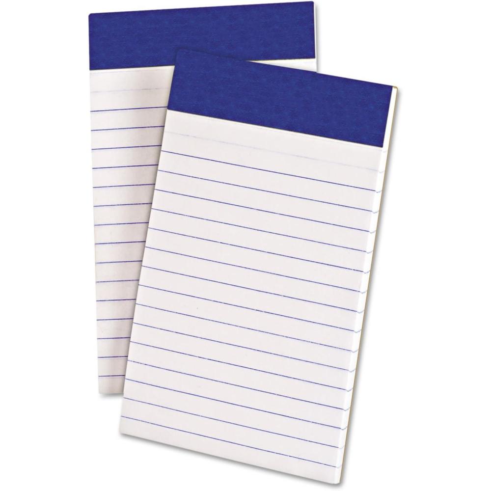 imageAmpad 20208 Evidence 3quot x 5quot Narrow Perforated Writing Pads  White 12 Pads of 50 Sheets Each