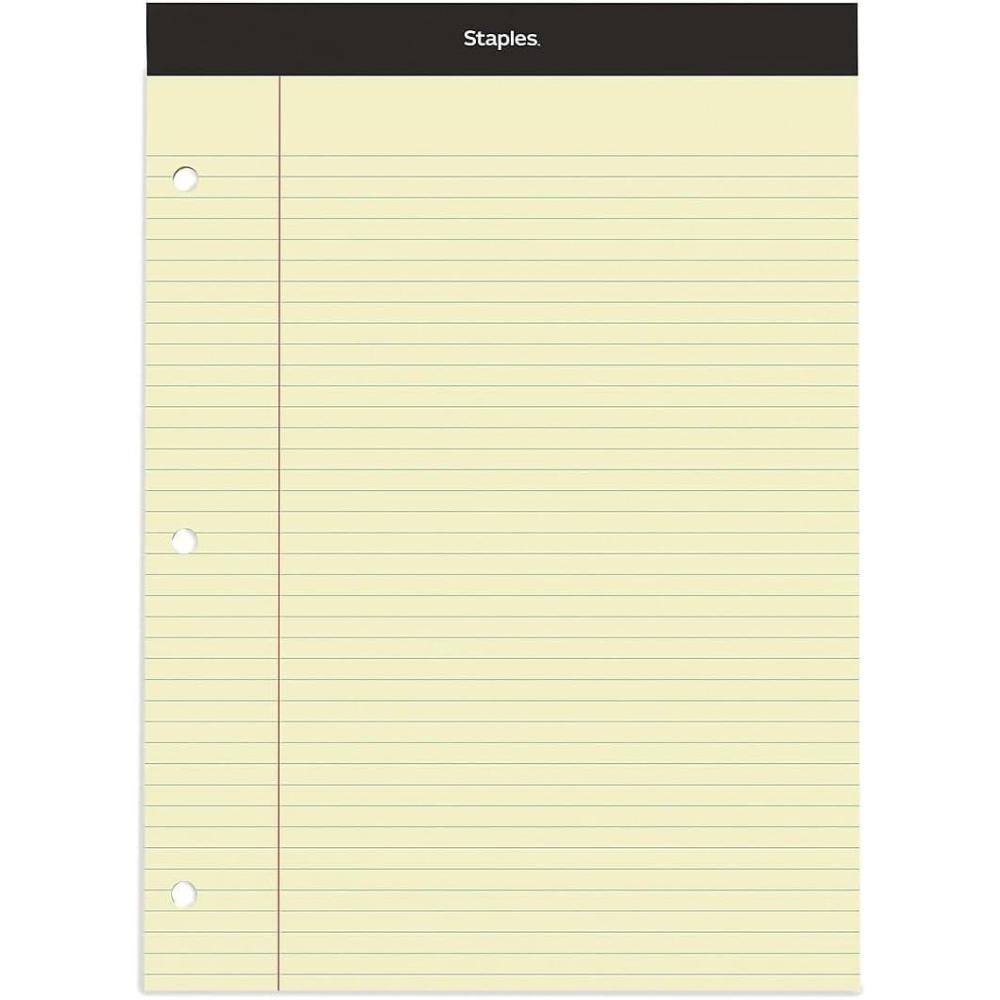 imageAmpad Evidence Pad Dual College Ruled Size 85 x 1175 Inches Canary Paper 100 Sheets Per Pad 20223