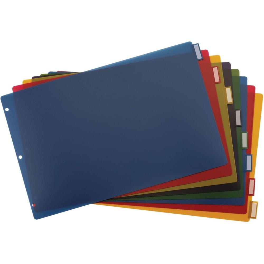 imageCardinal 8 Tab Binder Dividers for 11 x 17 Inch Binders MultiColor 84803