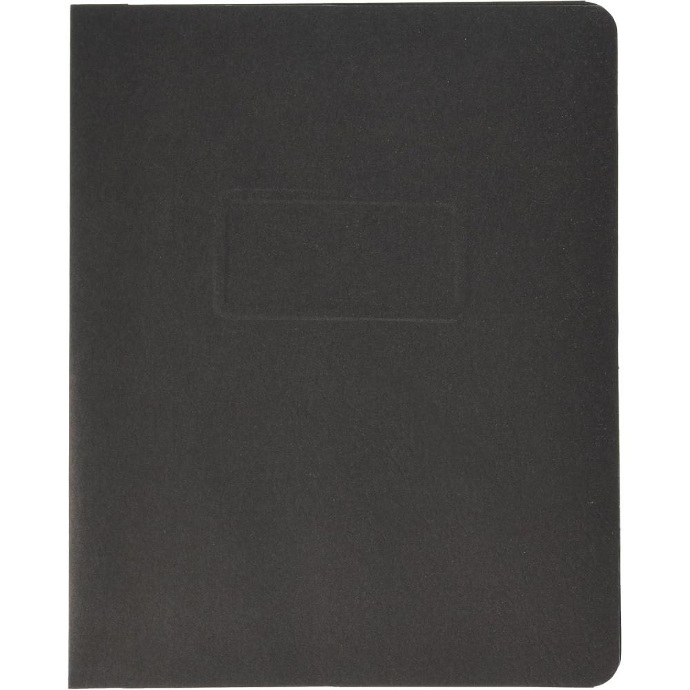 imageOxford 2Hole Prong Report Covers Black Letter Size 25 per Box 5730105Black