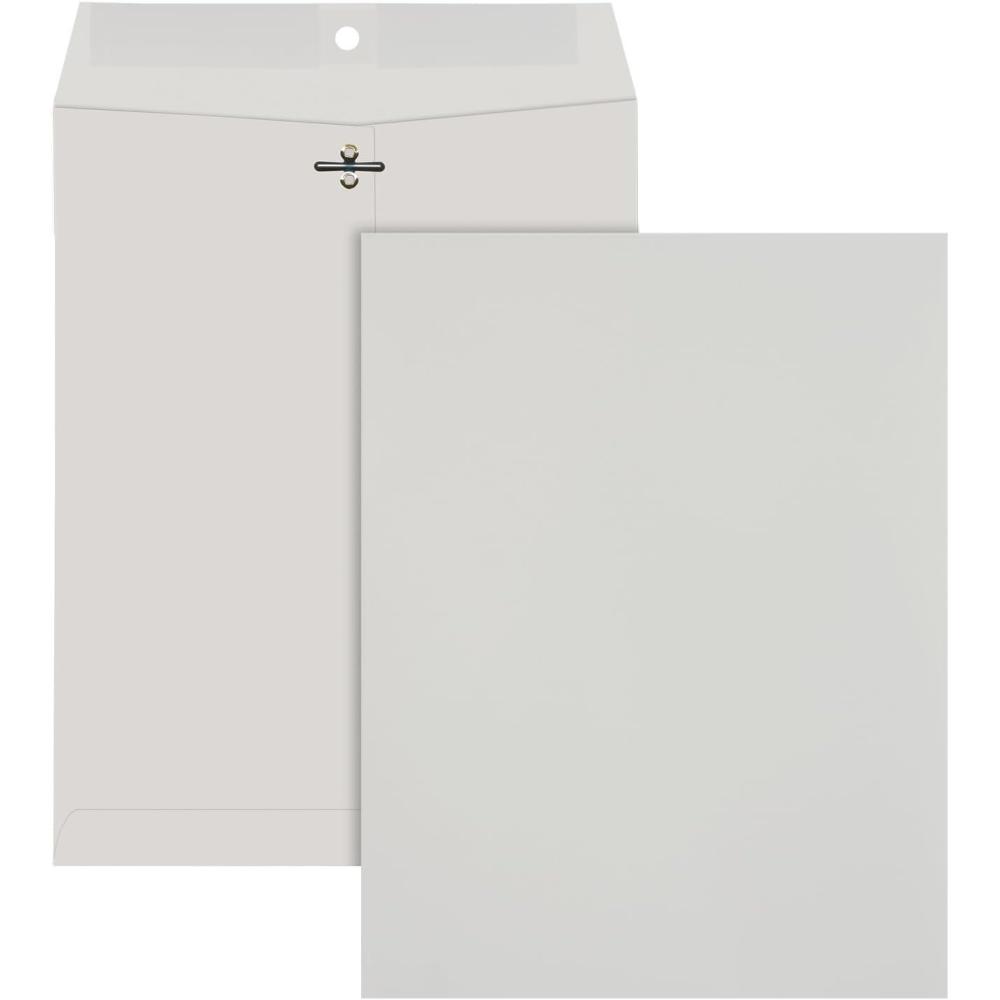 imageQuality Park Clasp Envelopes Gummed Executive Gray 10x13 100 per box 3859710 x 13 Inches