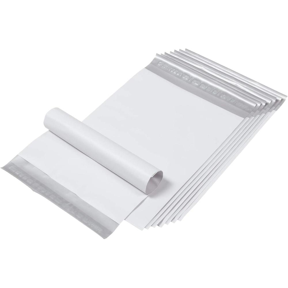 imageQuality Park Large Poly Mailers 10 x 13 Lightweight Shipping Envelopes RediStrip Peel Off Closure Box of 100 Teal QUA85765White
