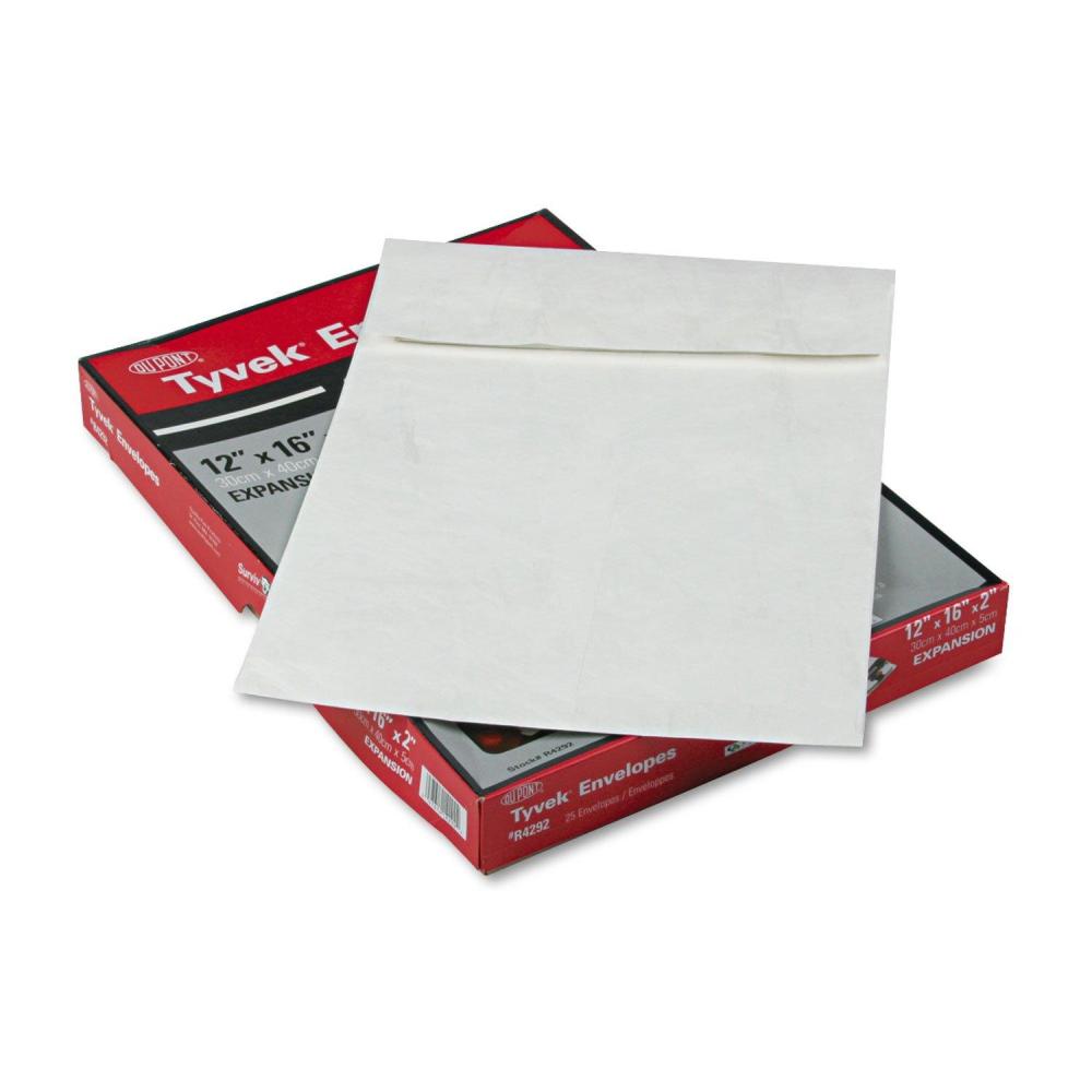 imageQuality Park Survivor 12 x 16 x 2 Tyvek Expansion Catalog Mailers with Self Seal Closure 14 lb Puncture Tear and Moisture Resistant Dupont Tyvek Envelopes 25Box R4292