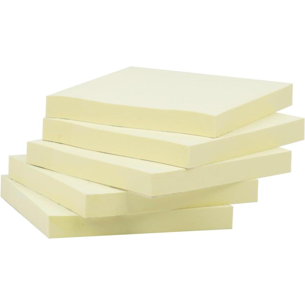 imageRediTag SelfStick Notes Yellow Reminders 24 Pack of Adhesive Notes SelfStick Pads 3quot x 3quot Message Notes Yellow B23714