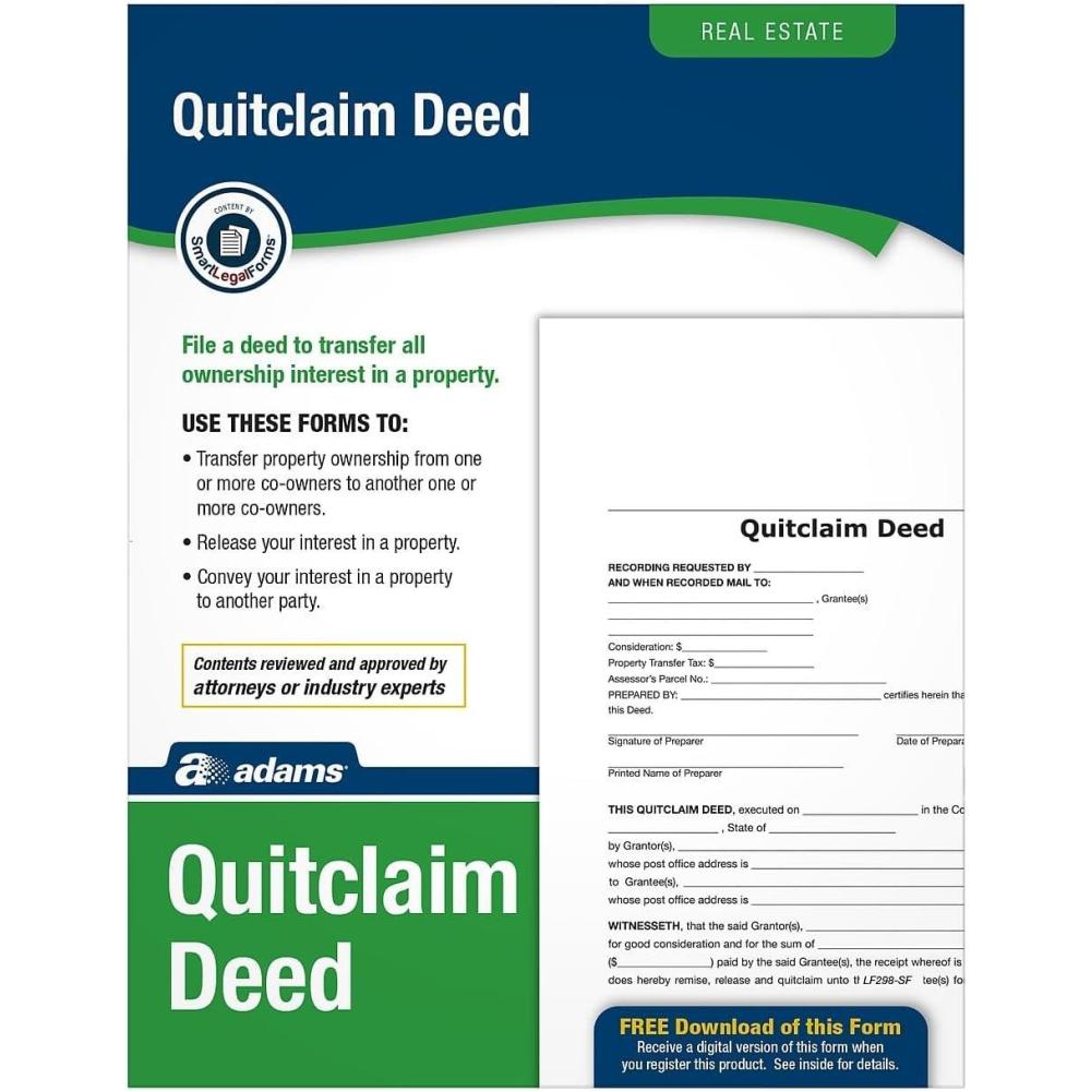 imageSOCRATES MEDIALLC Quitclaim Deed Forms SOMLF298 White