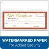Adams 1-Part Gift Certificates with Stub, 3-1/4″ x 11″, 25 Certificates/BK (GFTBK1)