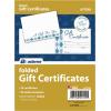 Adams Gift Certificate Cards, 20 Folded Cards and Envelopes, 6.25 x 4.50 Inches, White (GFTCRD)