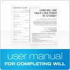 Adams Living Will and Power of Attorney for Healthcare Kit with manual and planning guide, White