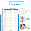 Adams Monthly Bookkeeping Record Book – 8.5″ x 11″ Spiral Bound 4 Column Ledger 128 Pages – Undated Accounting Ledger Book for Small Business, Payroll, Budget Tracking – Durable Poly Cover – 1 Unit(Size: 8.5 x 11 inches)