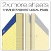Ampad Evidence Dual Pad, Narrow/Margin Ruled, Size 8.5 x 11.75 Inches, Canary Paper, 100 Sheets Per Pad (20-246),