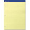 Ampad Evidence Dual Ruled Pad, Legal Ruling, Size 8.5 x 11.75 Inches, Canary Paper, 100 Sheets Per Pad (20-243)