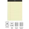 Ampad Evidence Pad, Dual College Ruled, Size 8.5 x 11.75 Inches, Canary Paper, 100 Sheets Per Pad (20-223)