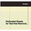 Ampad Evidence Pad, Dual College Ruled, Size 8.5 x 11.75 Inches, Canary Paper, 100 Sheets Per Pad (20-223)