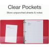 Cardinal 3 Ring Binders, 1.5 Inch, Round Rings, Holds 350 Sheets, ClearVue Presentation View, Non-Stick, Assorted Bright Colors, 6 Pack (79557)(Binders)