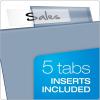 Cardinal Expanding Plastic Binder Dividers, Flexible Front Pockets Expand 1/4″, 5-Tab, Insertable Multicolor Tabs, Letter Size, 1 Set (84012CB)