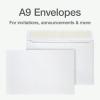 Columbian A9 Envelopes with Self Seal Closure, 5-3/4 x 8-3/4 Inches, 24 lb. White, For Greeting Cards, Photos, and Invitations, 100 per Box (1009562)