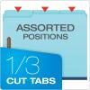 Globe Weis Pendaflex Pressboard Fastener Folders, Letter Size, Light Blue, 1″ Expansion, 1/3 Cut, 25/BX (615F21-3BLU)(Letter (Pack of 4))