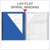 Oxford 10 Pocket Folder, Plastic Spiral Portfolio, for School and Office, Multi-Pocket Organizer, Anti-Tear Edges, 8 Clear Pockets, 2 Diagonal Interior Pockets, Letter Size, Blue (89331)