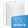 Oxford 1-Subject Poly Notebook, 8.5 x 11 inches, 3-Hole Punch, College Rule, 100 Sheets Per Journal, Durable Poly Storage Pocket, Colors May Vary (10590)