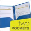 Oxford 2 Pocket Folders with Fasteners, Sturdy Plastic Folders, Letter Size, Asstd. Colors (Blue, Green, Yellow, Orange, Red, Purple), 6 Pack (13189)(Multicolor)