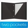 Oxford 2 Pocket Folders with Prongs, Sturdy Plastic Portfolios, Anti-Tear Edges, Letter Size, Purple, Red, Blue, Green, Black, 5 Pack (89117)