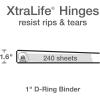 Oxford® 3 Ring Binders, Binders for School and Office, Durable 2 inch D Rings, Holds 540 Sheets, ClearVue™ Presentation Binder, Green, 4PK(Green)