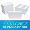 Oxford 30 (1000 PK) Blank Index Cards, 3″ x 5″, White, 1,000 Cards (10 Packs of 100) (30)(3 x 5  1000 Count)