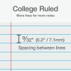 Oxford 5 Subject Spiral Notebook, Notebooks for School, Plastic Covers, Back to School Supplies, College Ruled, 200 Sheets, 1 Pack, Bright Blue (1009294)