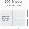 Oxford 5 Subject Spiral Notebook, Notebooks for School, Plastic Covers, Back to School Supplies, College Ruled, 200 Sheets, 1 Pack, Bright Blue (1009294)