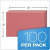 Oxford Blank Color Index Cards, 3″ x 5″, Cherry, 100 Per Pack (7320 CHE)(100 Count (Pack of 1))