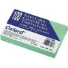Oxford Blank Color Index Cards, 3″ x 5″, Green, 100 Per Pack (7320 GRE)(100 Count (Pack of 1))