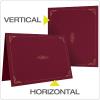 Oxford Certificate Holders, Burgundy Diploma Holders, Letter Size, 25 per Pack (299585)(25 Count)