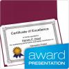 Oxford Certificate Holders, Burgundy Diploma Holders, Letter Size, 25 per Pack (299585)(25 Count)