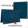 Oxford Certificate Holders, Diploma Covers for Letter Size 8.5×11 Certificates, Cardstock, Black, Letter Size, 25 Per Pack (299550)(Dark Blue)