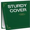 Oxford Certificate Holders, Diploma Covers for Letter Size 8.5×11 Certificates, Cardstock, Black, Letter Size, 25 Per Pack (299550)(Green)