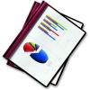 Oxford Clear Front Report Cover, 3 Prong, 1/2 inch Capacity, Burgundy, Letter Size, 25 per Box, (53341)