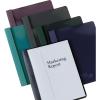 Oxford Clear Front Report Cover, 3 Prong, 1/2 inch Capacity, Navy, Letter Size, 25 per Box (53343EE)(Black)