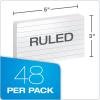 Oxford Dry Erase Index Cards, 3×5 Ruled, Reusable Flash Cards, Double Sided Dry & Wet Erase Cards for Gaming, Study or Vocabulary, 48-Pack (63517)