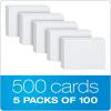 Oxford Index Cards, Index Cards, Blank on Both Sides, White, Cards (40177), 4×6,100 Count (Pack of 5)