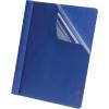 Oxford Linen Clear Front Report Covers, Letter Size, Black, 5 Pack (50406)(Navy)