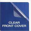 Oxford Linen Clear Front Report Covers, Letter Size, Black, 5 Pack (50406)(Navy)
