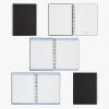 Oxford Meeting Notebook, Undated, Customizable Work Notes, Spiral Bound, Black Cover, Heavyweight 32 lb. White Paper, 7.5″ x 10″, 160 Pages (63830)