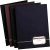 Oxford Monogram Executive Twin Pocket Folders, Letter Size, Black with Gold Foil Trim, 4 Pack (04161EE), 9″ x 11 7/8″(Black/Gold)