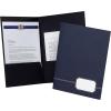 Oxford Monogram Executive Twin Pocket Folders, Letter Size, Black with Gold Foil Trim, 4 Pack (04161EE), 9″ x 11 7/8″(Black/Gold)