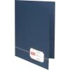 Oxford Monogram Executive Twin Pocket Folders, Letter Size, Black with Gold Foil Trim, 4 Pack (04161EE), 9″ x 11 7/8″(Blue/Gold)