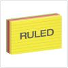 Oxford Neon Index Cards, 4″ x 6″, Ruled, Assorted Colors, 100 Per Pack (99755EE)(3 x 5)