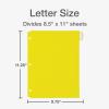 Oxford Plastic Binder Dividers for 3 Ring Binder, Durable Plastic Binder Divider, 8 Tab, Multicolor Tabs, 3 Hole Punched, Letter Size, 6 Sets (89601)(8 Tab Rainbow)