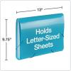Oxford Plastic Expanding File, 7 Pocket File Organizer with Flap & Cord, Accordion Folder for Letter Size Paper, 2 Pk with Tabs, Black, Blue (52001)