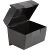Oxford Plastic Index Card Box, 5 x 8 Inches, 500 Card Capacity, Black (01581)(5 x 8)
