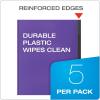 Oxford Plastic Portfolio 5 Pack, Durable Poly Report Cover, Easy Snap Fasteners, Anti-Tear Edges, Letter Size, Purple, Red, Blue, Green, Black (89330)